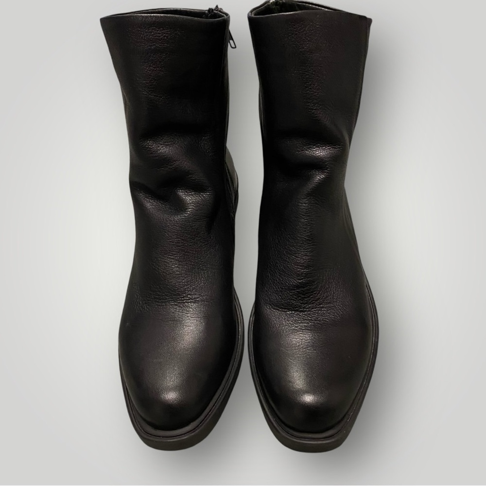 Bueno Olive Black leather Bootie Sz 39 - Picture 3 of 14